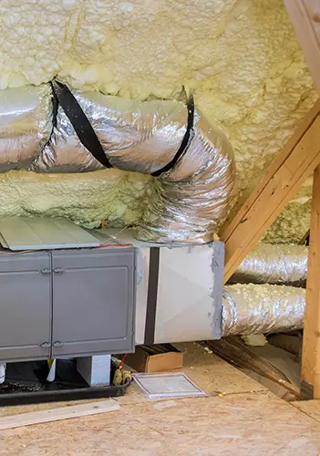 ductwork in home attic
